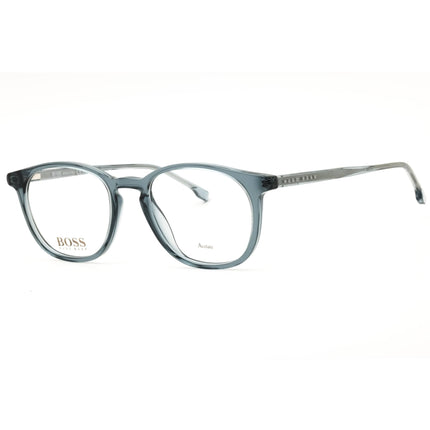 Hugo Boss Men's Dark Blue Acetate Full Rim Round Eyeglasses - 1087/IT 0PJP 00 ,