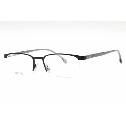 Hugo Boss Men's Matte Black Metal Rectangular Frame Eyeglasses - 1088/IT 0003 00 ,