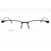 Hugo Boss Men's Matte Black Metal Rectangular Frame Eyeglasses - 1088/IT 0003 00 ,