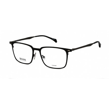 Hugo Boss Men's Matte Black Titanium Rectangular Frame Eyeglasses - 1096 0003 00 ,