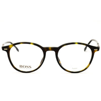Hugo Boss Unisex Havana Acetate Full Rim Round Frame Eyeglasses - 1123/U 0086 ,