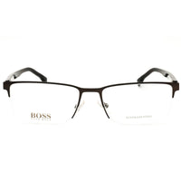 Hugo Boss 1302/U 0YZ4 00 Brown Rectangular Half Rim Eyeglasses in Metal for Unisex ,