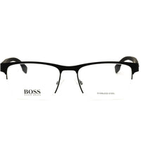 Hugo Boss 1355/U 0003 00 Black Rectangular Half Rim Eyeglasses in Metal for Men's ,