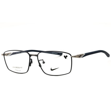 Nike 6068LB N 410 Matte Midnight Navy Rectangular Eyeglasses in Titanium for Men's ,