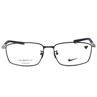 Nike 6068LB N 410 Matte Midnight Navy Rectangular Eyeglasses in Titanium for Men's ,