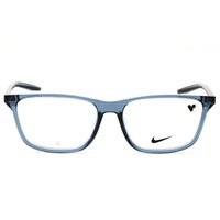 Nike 7018 460 Diffused Blue Rectangular Eyeglasses in Injected Propionate for Men's ,