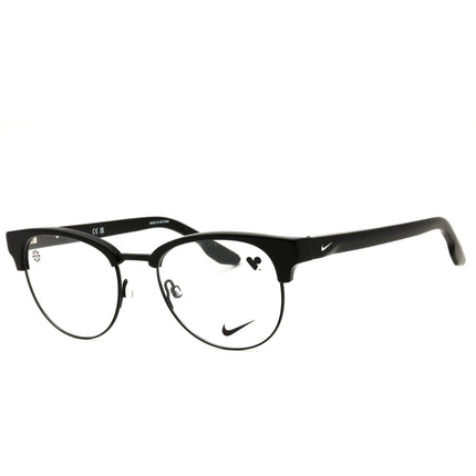 Nike 8402 N 001 Black Round Full Rim Eyeglasses in Metal for Unisex ,