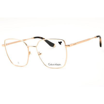 Calvin Klein CK24105 770 Women's Rose Gold Full Rim Rectangular Metal Eyeglasses Frame ,