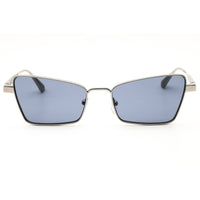 Calvin Klein CK24110S 014 Women's Light Gunmetal Full Rim Cat Eye Metal Sunglasses ,