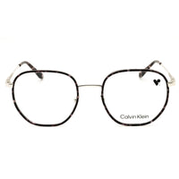 Calvin Klein CK24113N 025 Men's Grey Havana Full Rim Round Metal Eyeglasses Frame ,