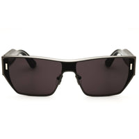 Calvin Klein CK25102S 071 Unisex Matte Light Gunmetal Rectangular Metal Sunglasses ,