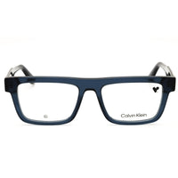 Calvin Klein CK25520 438 Men's Transparent Blue Rectangular Acetate Eyeglasses Frame ,