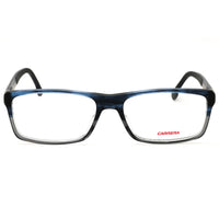 Carrera 8852 03HH 00 Men's Navy Blue Rectangular Plastic Full Rim Eyeglasses, 57mm ,