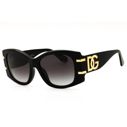 Dolce & Gabbana 0DG4501 501/8G Women's Shiny Black Full Rim Oversized Sunglasses ,