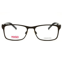 HUGO HG 1015 0FRE 00 Men's Matte Grey Metal Full Rim Rectangular Eyeglasses 54mm ,
