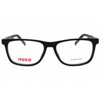 HUGO HG 1048 0003 00 Men's Matte Black Plastic Full Rim Rectangular Eyeglasses 55mm ,