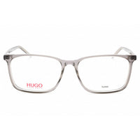 HUGO HG 1097 CBL 00 Men's Crystal Grey Acetate Full Rim Rectangular Eyeglasses 55mm ,