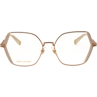 Marc Jacobs MJ 1068 0Y3R 00 Women's Gold Ivory Oversized Metal Full Rim Eyeglasses, 54mm ,