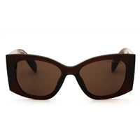 Michael Kors Women's Brown Transparent Full Rim Oversized Sunglasses - 0MK2244U 402173 ,