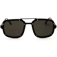 Prive Revaux JET LIFE/S 003IR Men's Matte Black Metal Full Rim Rectangular Sunglasses ,