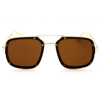 Prive Revaux JET LIFE/S AOZ70 Men's Gold/Black Metal Full Rim Rectangular Sunglasses ,