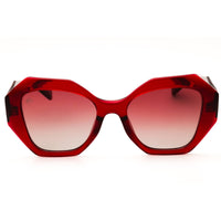 Prive Revaux THE BIMINI/S XI9GC Women's Red Transparent Full Rim Oversized Sunglasses ,