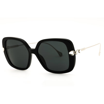 Swarovski Women's Black Acetate Full Rim Oversized Frame Sunglasses - SK6011 103887 ,