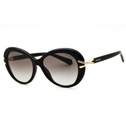 Swarovski Women's Black Acetate Full Rim Oversized Frame Sunglasses - SK6026 100111 ,