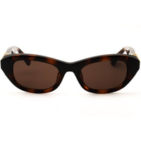 Swarovski Women's Havana Propionate Full Rim Oval Frame Sunglasses - SK6036U 100273 ,