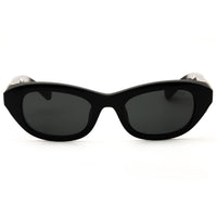 Swarovski Women's Black Propionate Full Rim Oval Frame Sunglasses - SK6036U 103887 ,