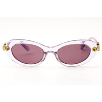 Swarovski Women's Transparent Lilac Acetate Cat Eye Frame Sunglasses - SK6042 1079LA ,