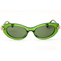 Swarovski Women's Transparent Green Acetate Cat Eye Frame Sunglasses - SK6042 3002/2 ,