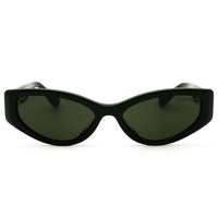 Swarovski Women's Dark Green Acetate Full Rim Cat Eye Sunglasses - SK6045U 102671 ,