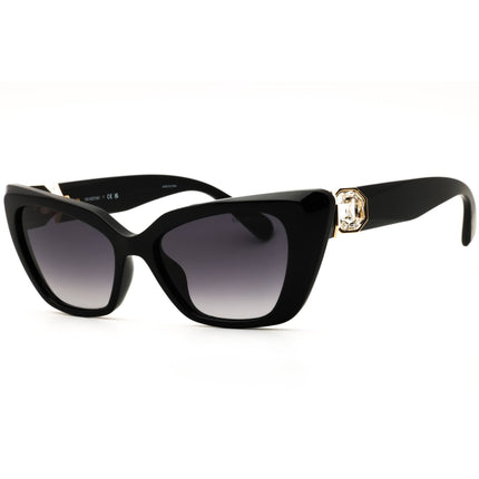 Swarovski Women's Black Injected Propionate Cat Eye Frame Sunglasses - SK6047 10018G ,