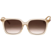 Swarovski Women's Milky Beige Acetate Full Rim Rectangular Sunglasses - SK6053D 103413 ,