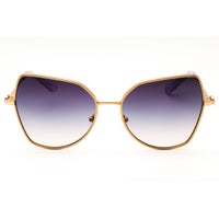 Swarovski Women's Gold Metal Full Rim Cat Eye Shape Frame Sunglasses - SK7037 4036U7 ,
