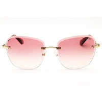 Swarovski Women's Pale Gold Metal Rimless Rectangular Frame Sunglasses - SK7043 401368 ,