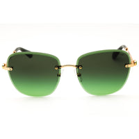 Swarovski Women's Gold Metal Rimless Rectangular Frame Sunglasses - SK7043 40172A ,