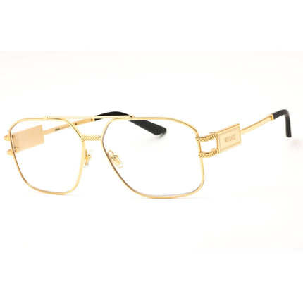 Versace Men's Gold Metal Full Rim Rectangular Shape Frame Eyeglasses - 0VE1302 1002 ,