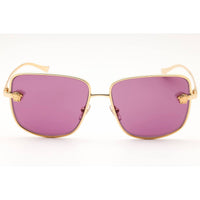 Versace Women's Gold Metal Full Rim Rectangular Frame Sunglasses - 0VE2282 1002AK ,
