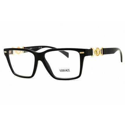 Versace Women's Black Acetate Full Rim Rectangular Frame Eyeglasses - 0VE3335 GB1 ,