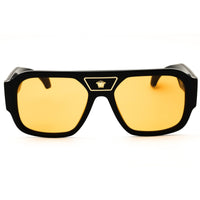 Versace Men's Black Acetate Full Rim Shield Shape Frame Sunglasses - VE4508U GB1/7 ,