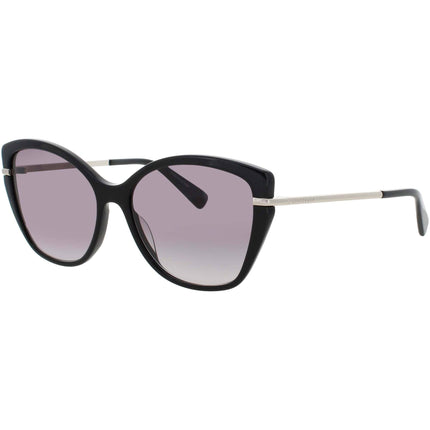 Longchamp LO627S-N 001 Black Women's Cat Eye Acetate Full Rim Sunglasses ,