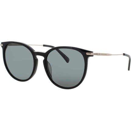 Longchamp LO646S-N 001 Black Round Women's Full Rim Acetate Sunglasses ,