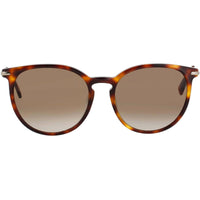 Longchamp LO646S-N 214 Havana Full Rim Round Acetate Women's Sunglasses ,