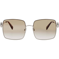 Longchamp LO162S-N 750 Gold/Khaki Metal Square Women's Full Rim Sunglasses ,