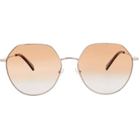 Longchamp LO154S-N 773 Rose Gold/Brick Full Rim Geometric Metal Women's Sunglasses ,