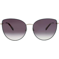 Longchamp LO158S-N 713 Gold/Havana Cat Eye Full Rim Metal Women's Sunglasses ,