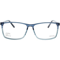 Jaguar JG31526 5314 Men's Rectangular Full Rim Acetate Frame Eyeglasses in Matte Blue ,