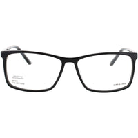 Jaguar JG31526 8840 Men's Rectangular Full Rim Acetate Frame Eyeglasses in Matte Black ,